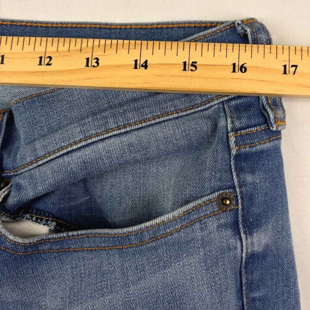 J.Crew 32/28 Blue Toothpick Skinny Jeans Denim Casual Everyday Classic C9202